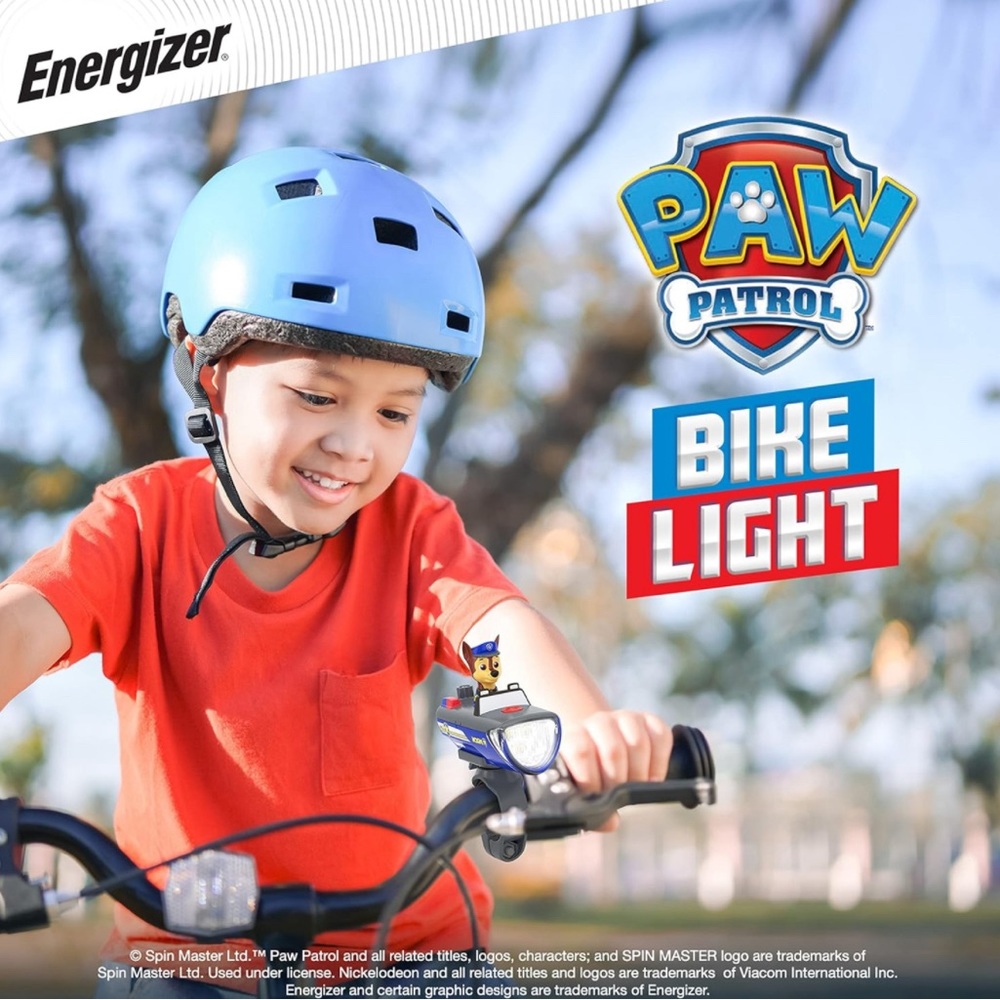 Energizer PAW Patrol Chase Bike Light, Ideal for Kid's Bikes
